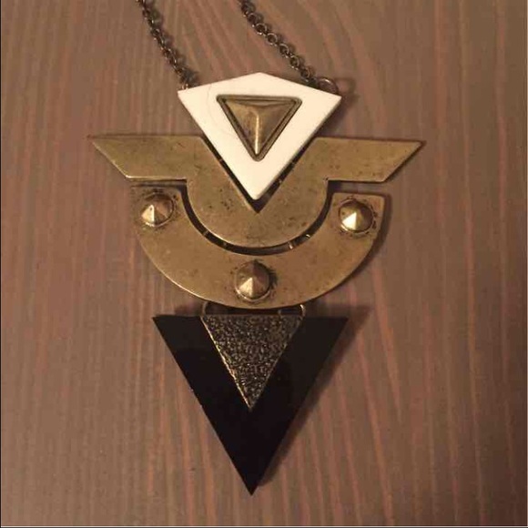 Aztec/Geometric Necklace - Picture 2 of 2