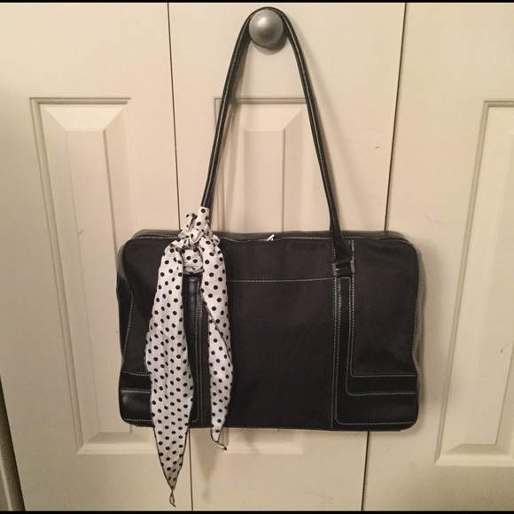 Black & White Silk Scarf