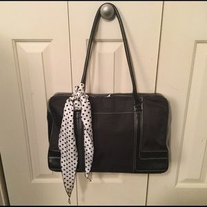 Black & White Silk Scarf
