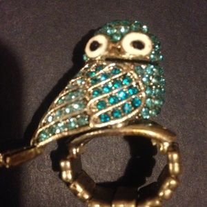 Blue OWL ring! Adorable