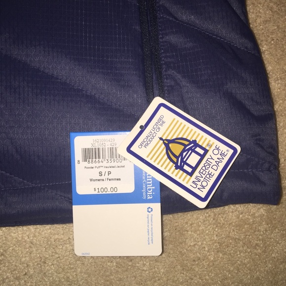 NWT Columbia Notre Dame Fighting Irish Coat S 🍀 - Picture 4 of 4