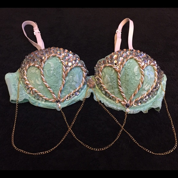 Handmade rave/festival bra