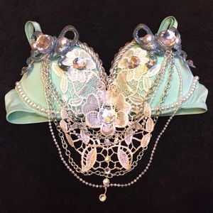 Handmade rave/festival bra