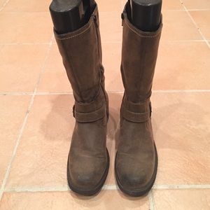 Tall brown boots