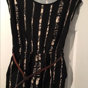 Black and Tan romper