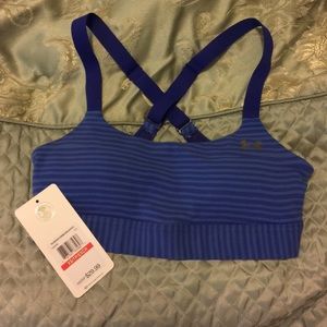 Under Armour blue padded sports bra. XS.