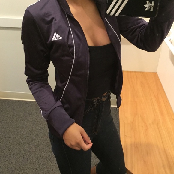 Adidas Jackets & Blazers - TODAY ONLY 🎉 Dark purple adidas zip up jacket XS