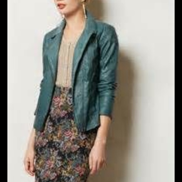 Anthropologie Fayatte vegan leather jacket