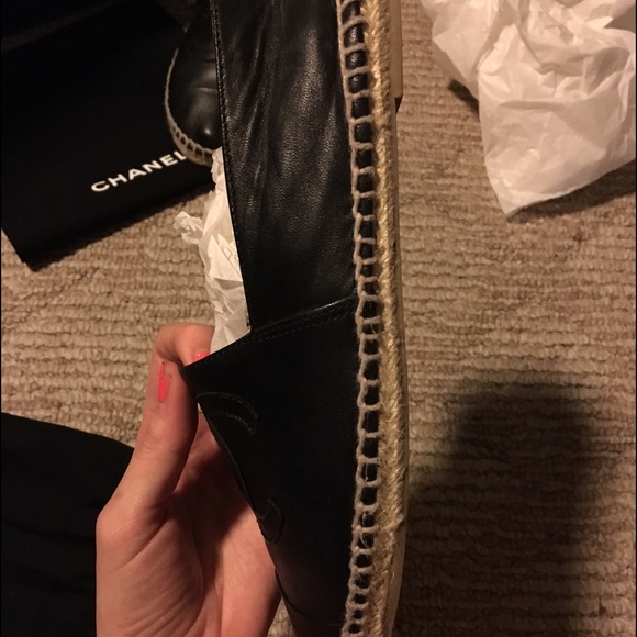 🍾SOLD🍾Chanel black lambskin Espadrilles 39 - Picture 3 of 4