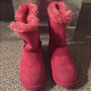 Girls Canyon River Blues Hot Pink Boots - Size 1