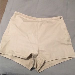 Khaki high waist shorts