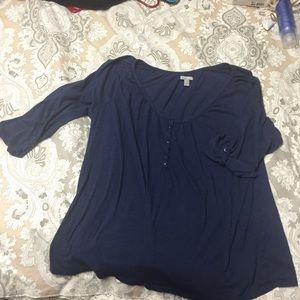 navy blue blouse.
