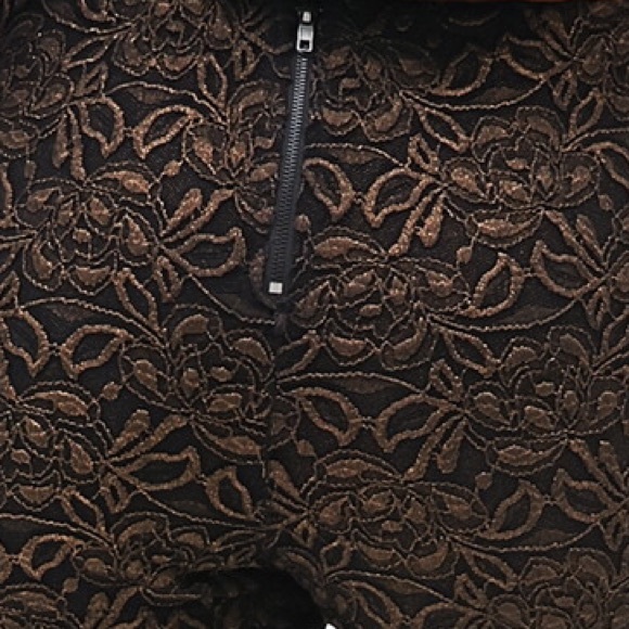 NWOT Metallic lace date night shorts - Picture 2 of 4