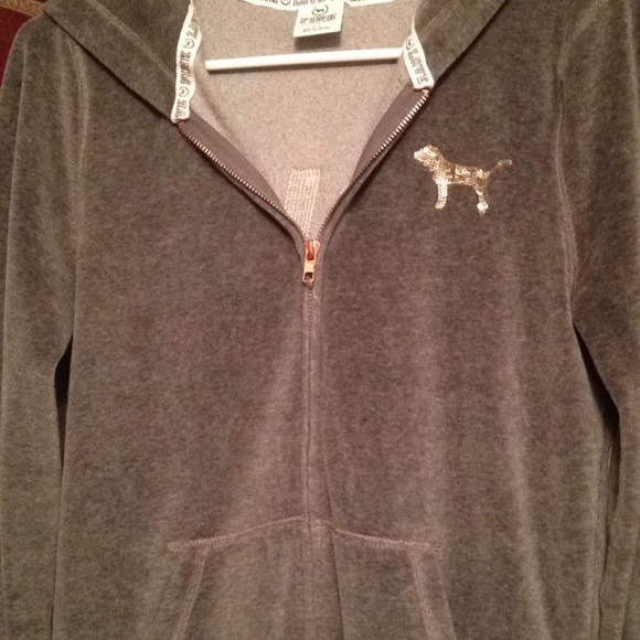 Victoria's Secret sequenced zip up hood.
