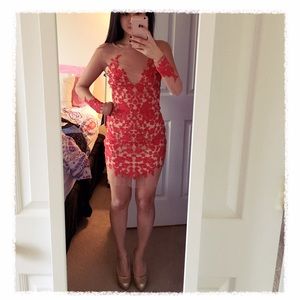 For Love & Lemons - Luau Mini Dress in Red