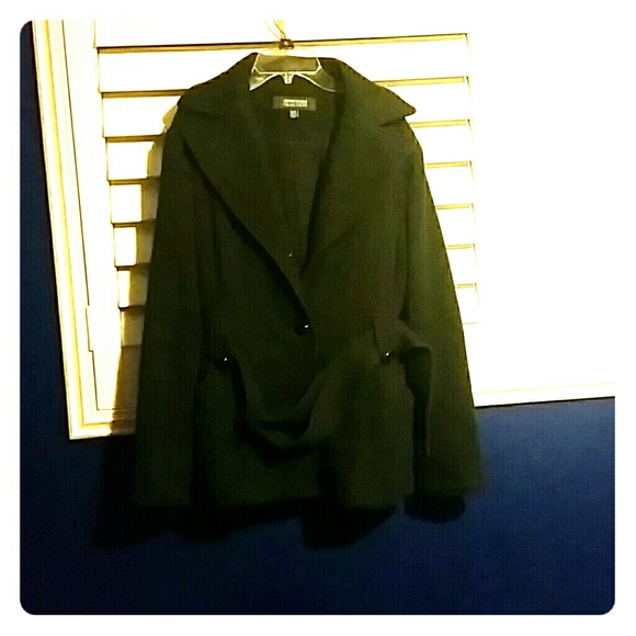 Dark Heather Cotton Coat