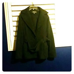 Dark Heather Cotton Coat