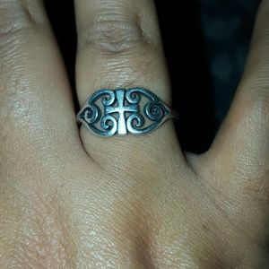 James Avery Scroll Cross Ring