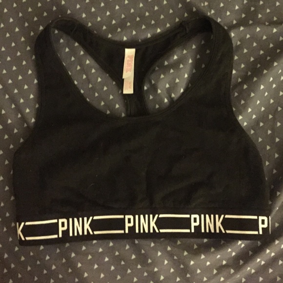 Victoria's Secret black logo bra + panty