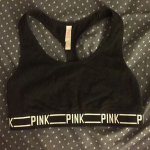 Victoria's Secret black logo bra + panty