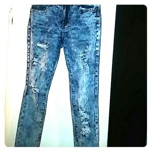 Bleached Washed Jeans