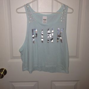 PINK Teal tank top