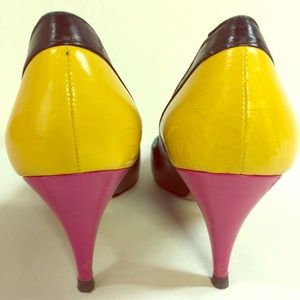 Evan-Picone pumps, multicolored.