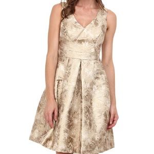 Jessica Simpson Gold Dress 10th Anniversary