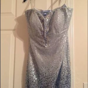 Blue ombre prom dress