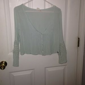 Sea foam green top