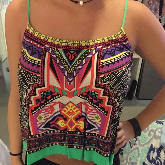 Flying Tomato Aztec Crop Top