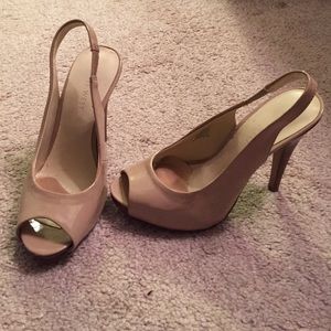 Nude Nine West heels