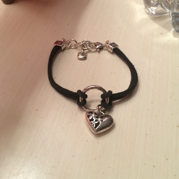 Silver heart bracelet