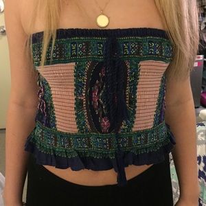 Tobi Strapless Crop Top