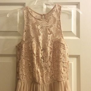 Flowy wide sheer leg jumpsuit