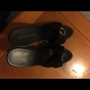 Charlotte Russe black wedges