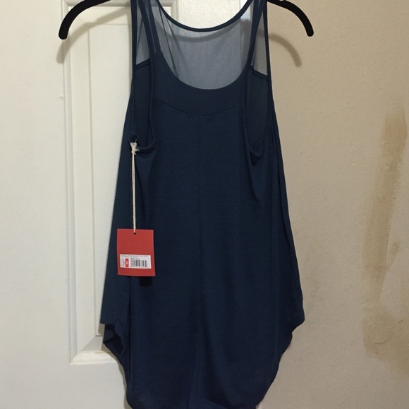 Blue tribal print tank top - Picture 4 of 4