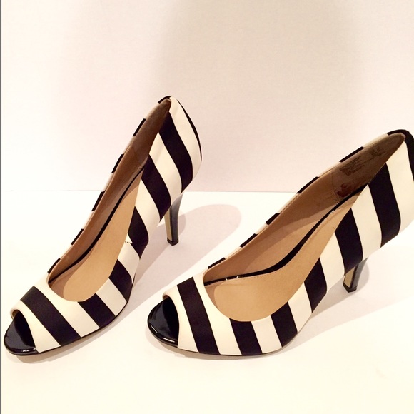 Striped Heels