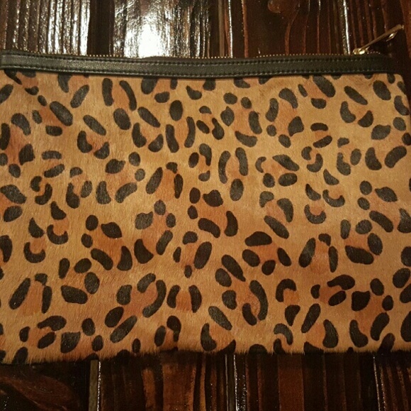 Banana Republic Leopard Clutch