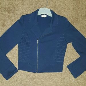Blue moto jacket