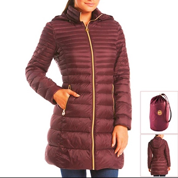 michael kors ultra light down coat