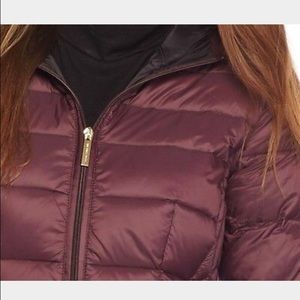 michael kors eggplant coat