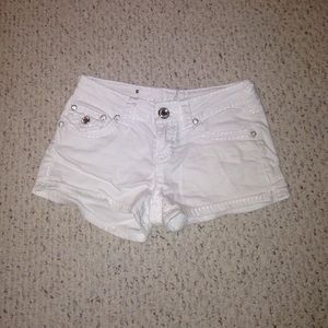 White LA idol shorts
