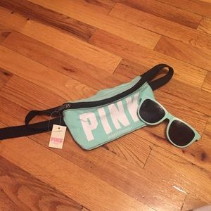 PINK Fanny Pack & Sunglasses