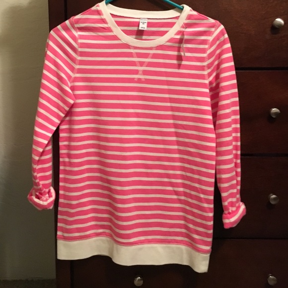 ON striped sweatshirt