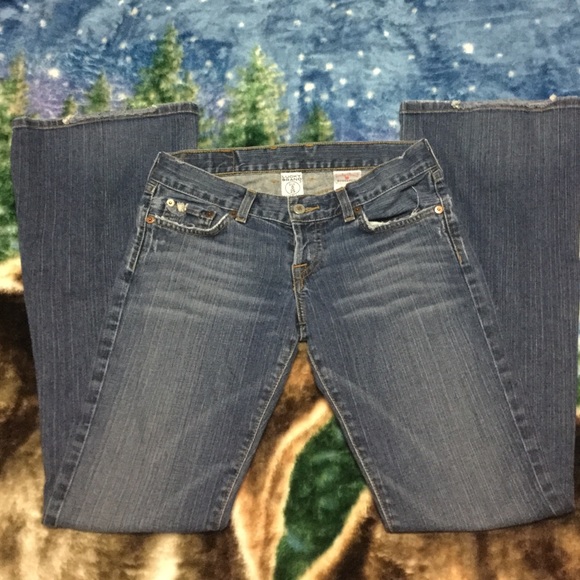 Lucky Brand Dungarees-Medium Blue-Size 0/25 - Picture 1 of 4