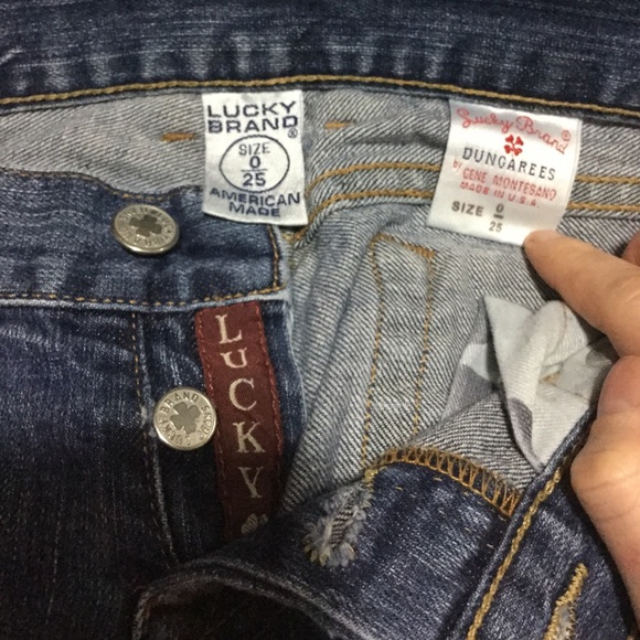 Lucky Brand Dungarees-Medium Blue-Size 0/25 - Picture 3 of 4