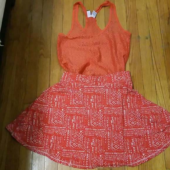 Skirt and top