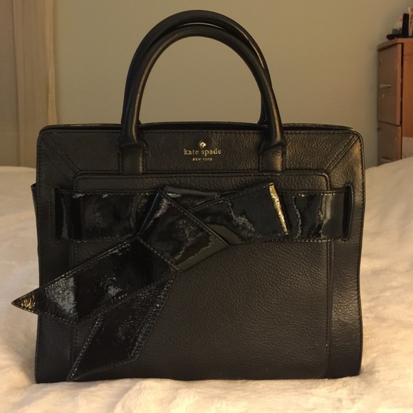Kate Spade black leather handbag