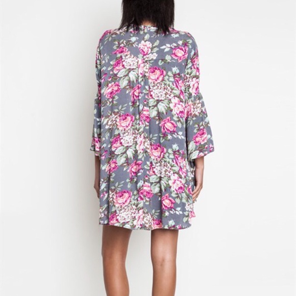 Floral Trapeze Vintage Redux Dress - Picture 3 of 3